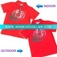 Wholesale UV color changing kids wear guangzhou