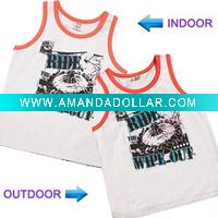Wholesale UV color change boys knitted vest