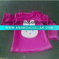 Wholesale fuchsia shirt with white rabbit for girls