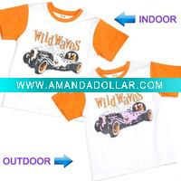 Wholesale UV cotton rubber print t shirts