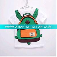 Wholesale o-neck cotton cute design children t shirts