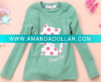 Wholesale most lovely high quality long sleeve T-shirt