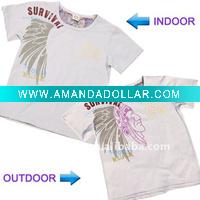 Wholesale UV color changing children clothes 2012