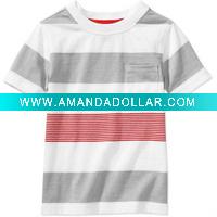 Wholesale high quality cotton striped t shirt