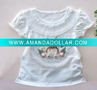 Wholesale summer girls t shirt