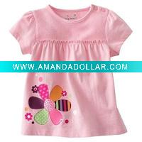 Wholesale 100% cotton girl shirts