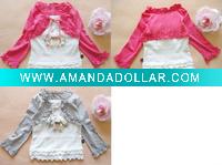Wholesale summer girls t shirt