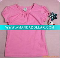 Wholesale Pink girl T-Shirt,Children blouse