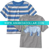 Wholesale high quality cotton striped t shirt