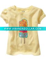 Wholesale new design girl shirt