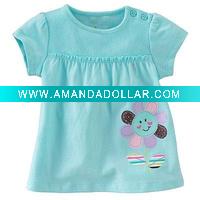 Wholesale 100% cotton girl shirts