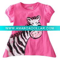 Wholesale 100% cotton t shirts girls