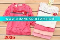 Wholesale summer girls t shirt