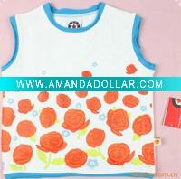 Wholesale Children underwaist,girl gilet,sleeveless t-shirt