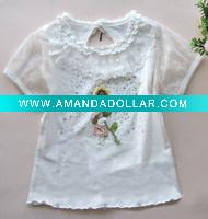 Wholesale summer girls t shirt