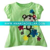 Wholesale 100% cotton t shirts girls