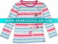Wholesale Ready made kids wear Girl knit top F1299#