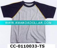 Wholesale Children's short-sleeve t-shirt of 100% cotton