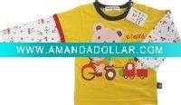 Wholesale Children' t-shirt cotton kids wear long-sleeve t-shirt