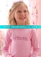Wholesale Princess Gril's Dimond T Shirt