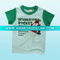 Wholesale 100% cotton casual children t-shirt