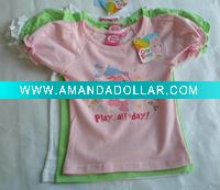 Wholesale children t-shirt, ,girl's t-shirt,child garment,children wear,(you can buy 72pcs with 6color and 4sizes)