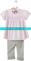 Wholesale organic cotton baby clothes/ rompers six pcs gift box