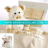 Wholesale organic cotton baby clothes/ rompers six pcs gift box
