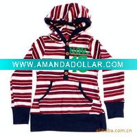 Wholesale Horizontal stripe unlined upper garment of even cap