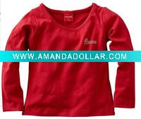 Wholesale 100% bamboo baby girl's t-shirts / children's t-shirt