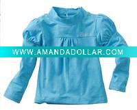 Wholesale bamboo / organic cotton baby girl's t-shirts / fashion & popular t-shirt