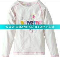 Wholesale 100% cotton baby girl's t-shirts / fashion & popular t-shirt