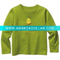 Wholesale long sleeve cotton children knitted t-shirt,children clothes