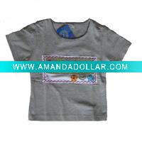 Wholesale short sleeve fashion girl's t-shirt