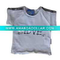 Wholesale 100% cotton short sleeve kid's dress