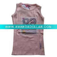 Wholesale fasion sleeveless girls' wear