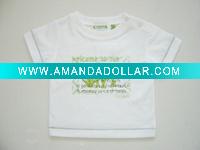 Wholesale Organic Cotton New Fashion Baby t-shirt