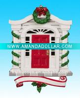 Wholesale christmas door resin hanging decoration