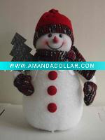 Wholesale handmade christmas decorations,high competitive,flashing snowman gift toys snoman led christmas home decoration chrismas tree