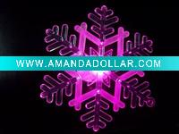 suction snowflake light on window