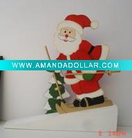 Wholesale Arts craft decorative xmas wood door stop