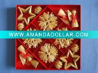 Wholesale Handicraft Straw Christmas Tree Decoration
