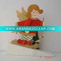 Wholesale Arts craft decorative xmas wooden door stop