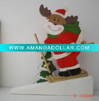 Wholesale Arts decoration craft decorative xmas wood door stopper