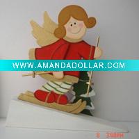 Wholesale Arts decoration craft decorative xmas wood door stopper