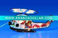 Wholesale Christmas light-Santa in Helicopter-20LT TPU Glitter silhouette light-Christmas decoration