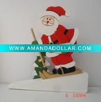 Wholesale Arts decoration craft decorative xmas wood door stop