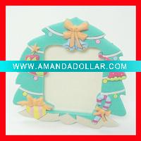 Wholesale soft pvc Christmas tree gift,photo frame
