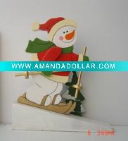 Wholesale Arts decoration craft decorative xmas wood door stop