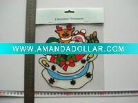 Wholesale christmas outside ornament window sticker decoration